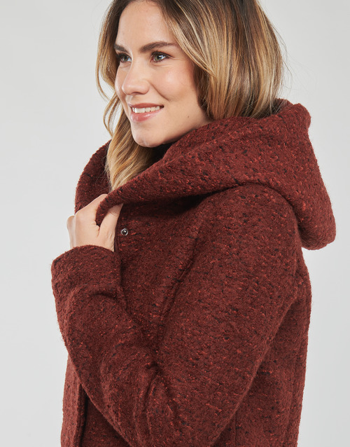 Only - ONLSEDONA BOUCLE WOOL COAT OTW NOOS - Bordeaux