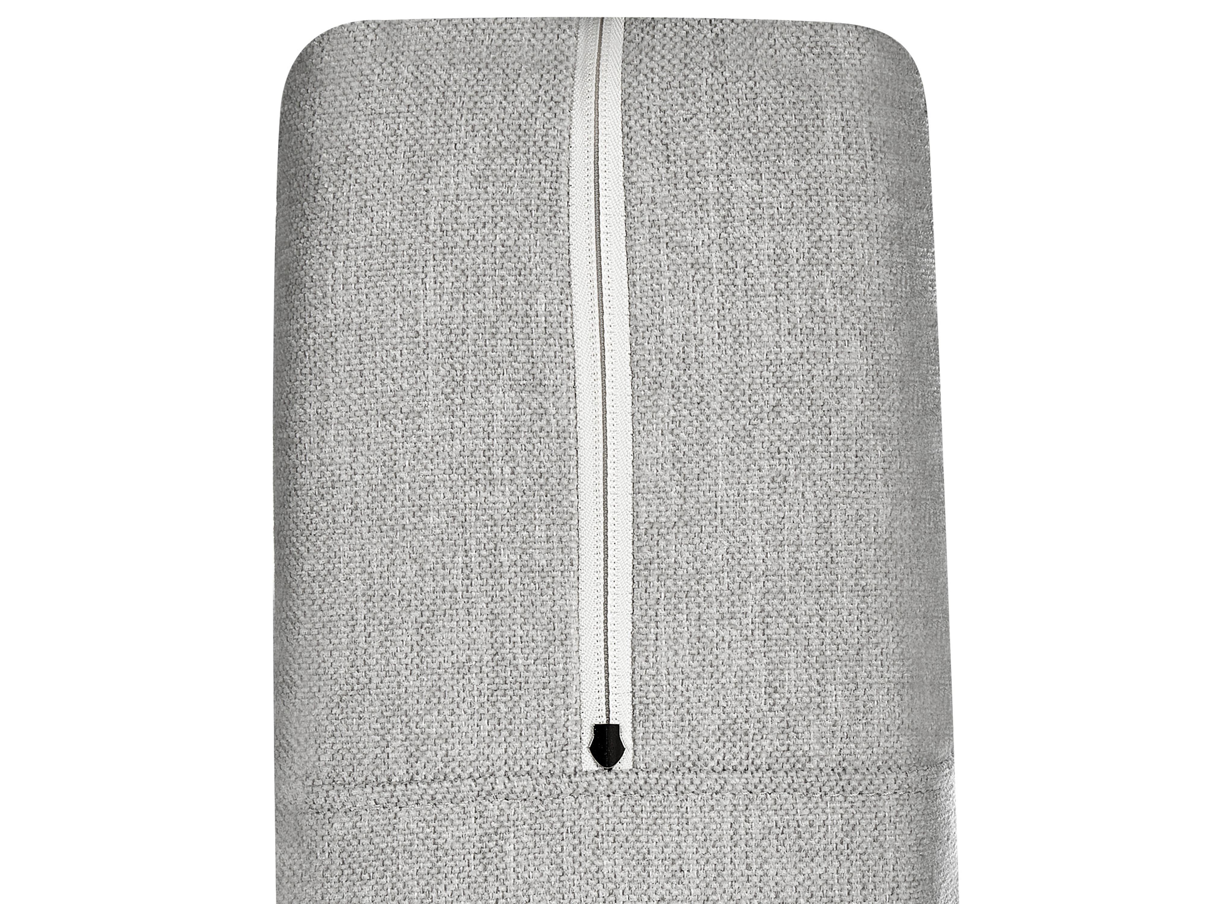 Boxspring met opbergruimte Stof MINISTER 180 x 200 cm Lichtgrijs