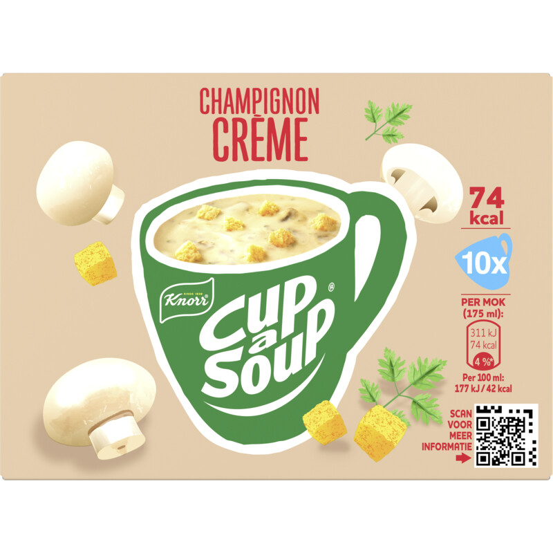 Knorr Cup-a-soup champignon crème 10-pack