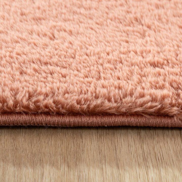 Rond laagpolig vloerkleed - Cozy Roze