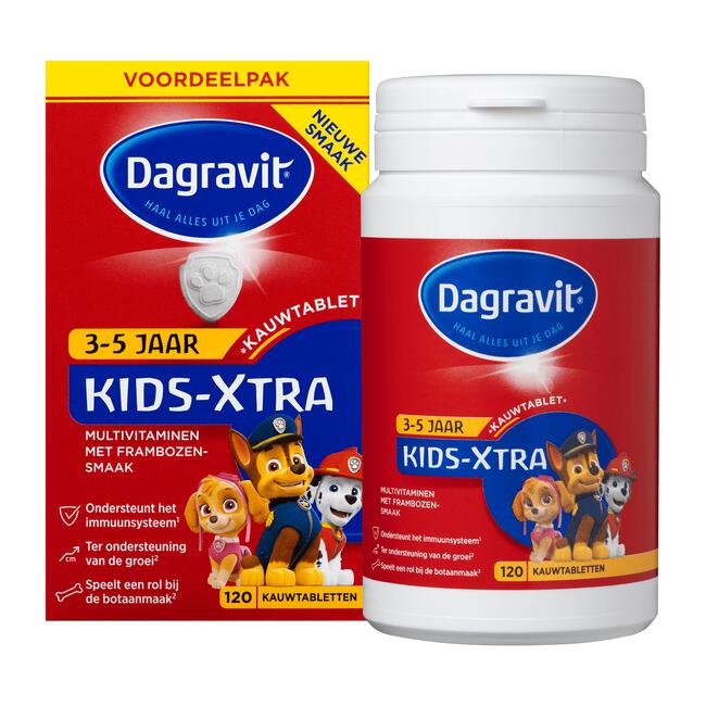 Dagravit Kids-Xtra 3-5 jaar 120 kauwtabletten