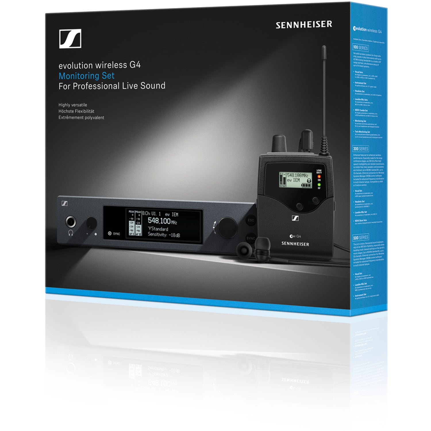 Sennheiser EW IEM G4-A draadloze in-ear set (516-558 MHz)
