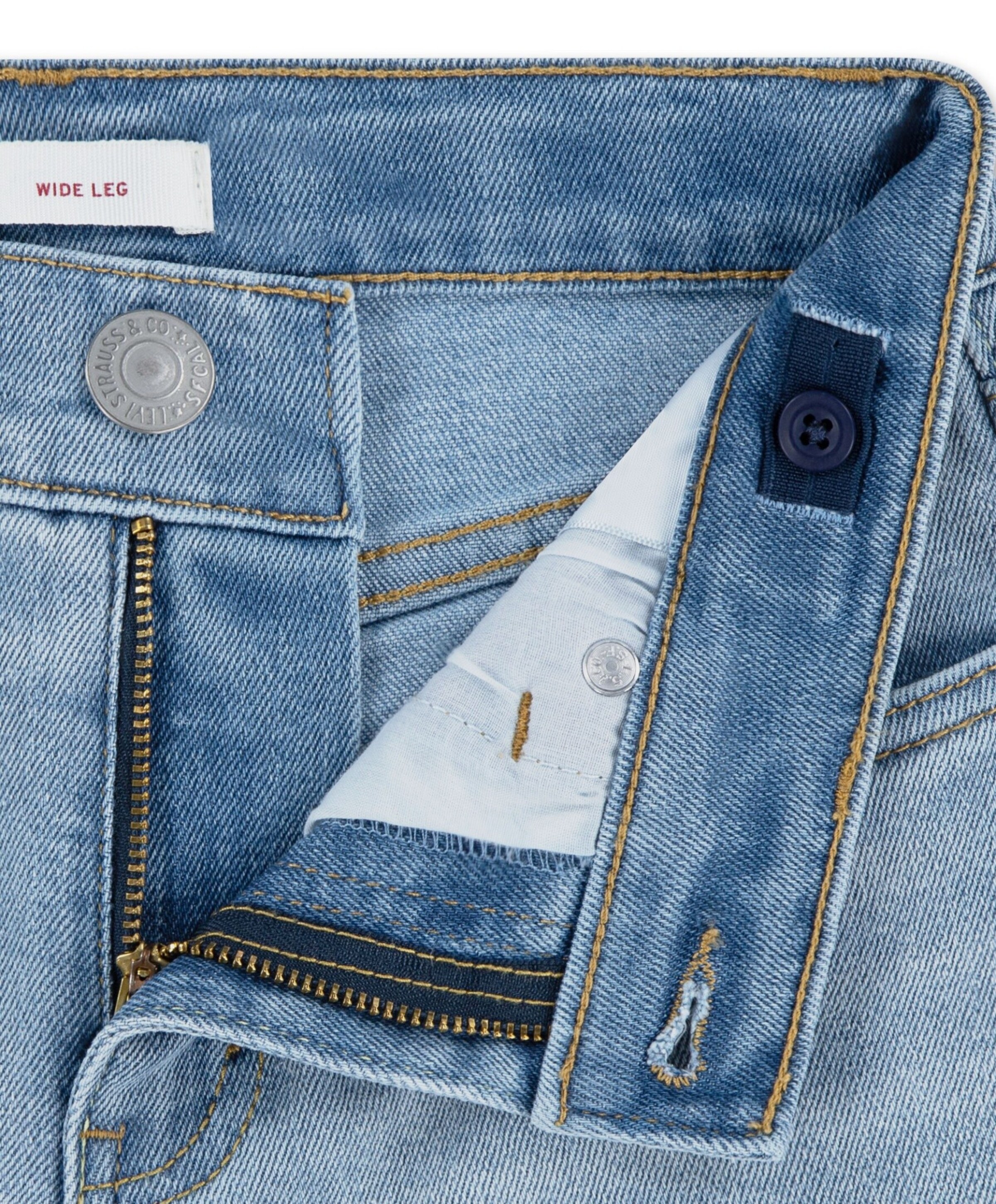 Levi's Wide leg jeans meisjes jeans blauw