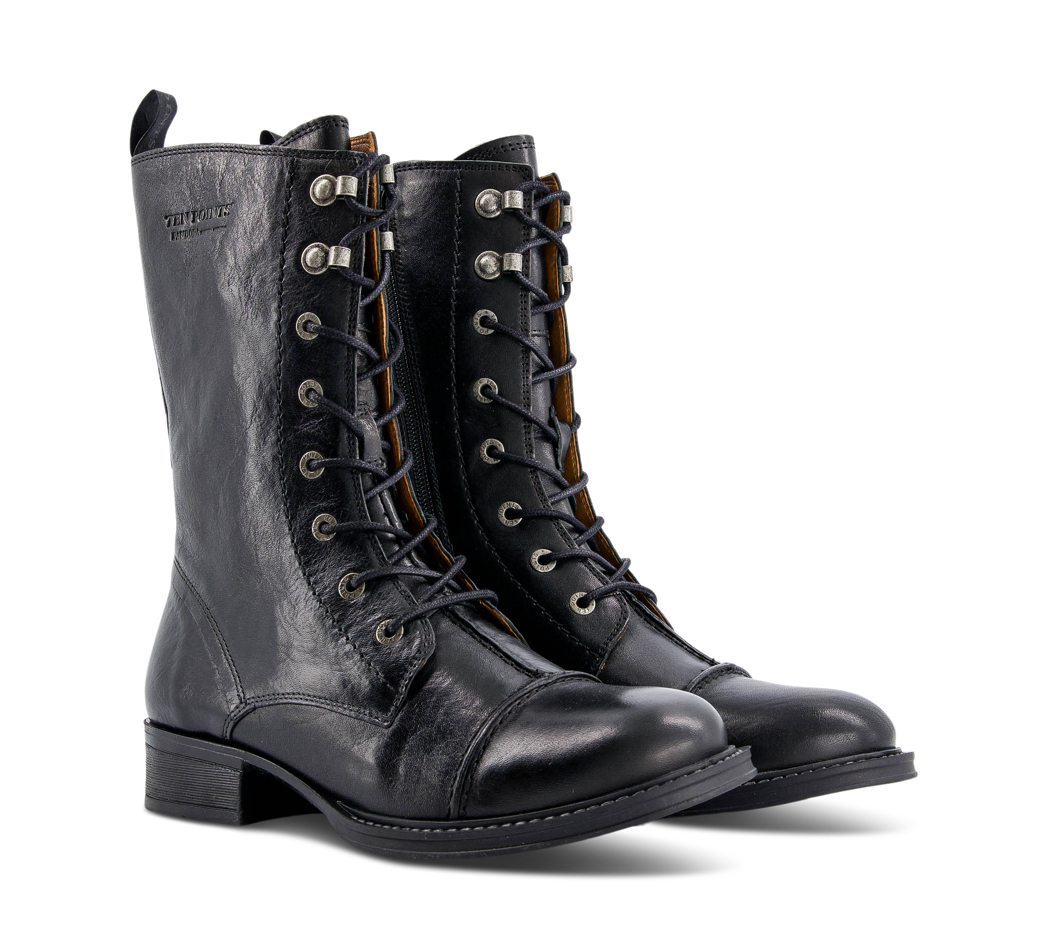 Ten Points Pandora - Schnürstiefel schwarz