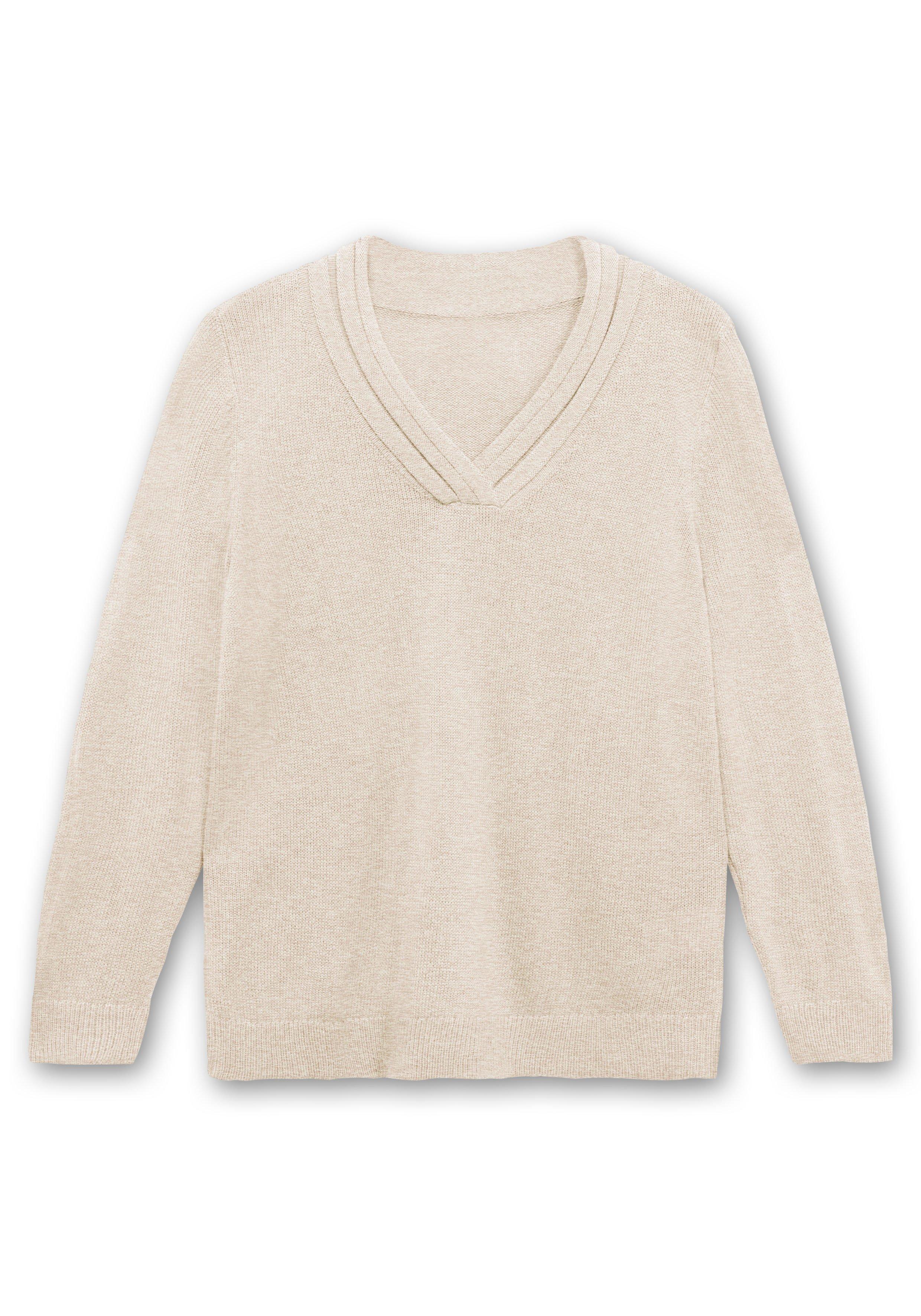 Pullover mit raffiniertem V-Ausschnitt