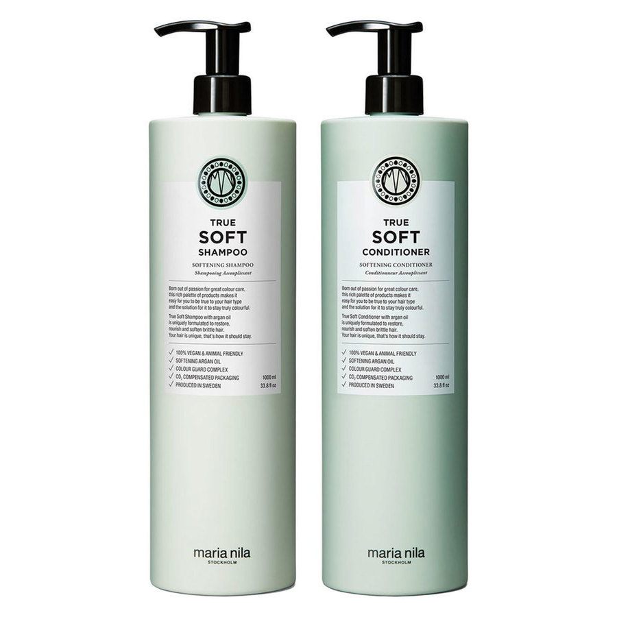 Maria Nila True Soft Shampoo + Conditioner 1000ml