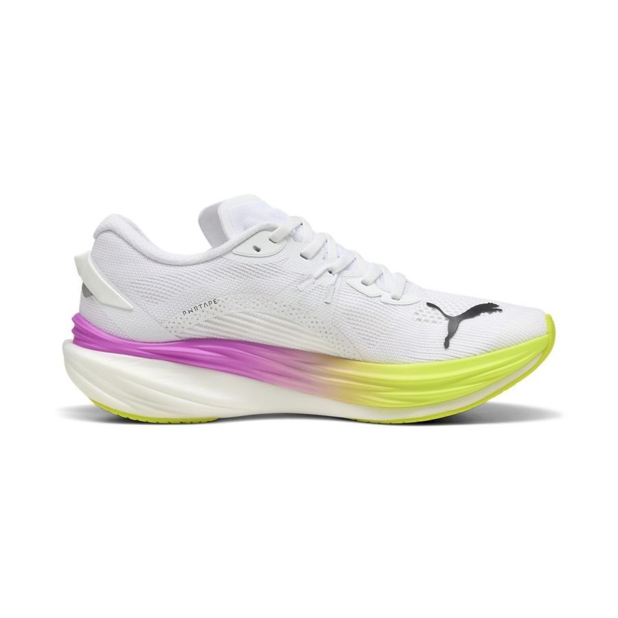 PUMA Chaussures de Running Deviate Nitro 3 - Blanc/Jaune/Pure Magenta