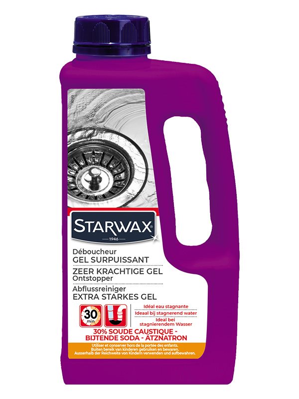 Starwax Gel Abflussreiniger Rohrleitungen Rohrleitungen Fl 1 lt