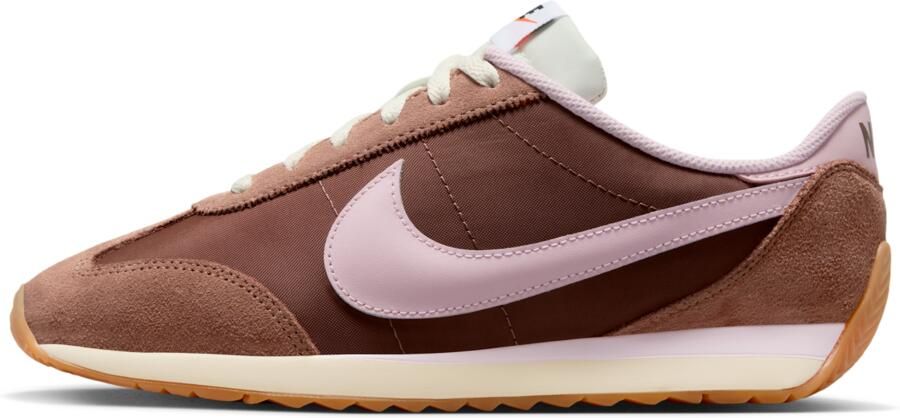 Nike Pacific suede sneakers bruin lichtroze
