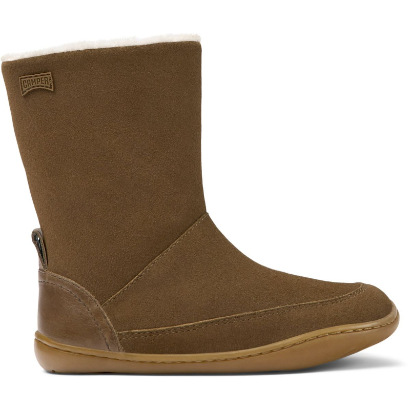 Camper Camper Peu Kids Bottes Fourrees Camel