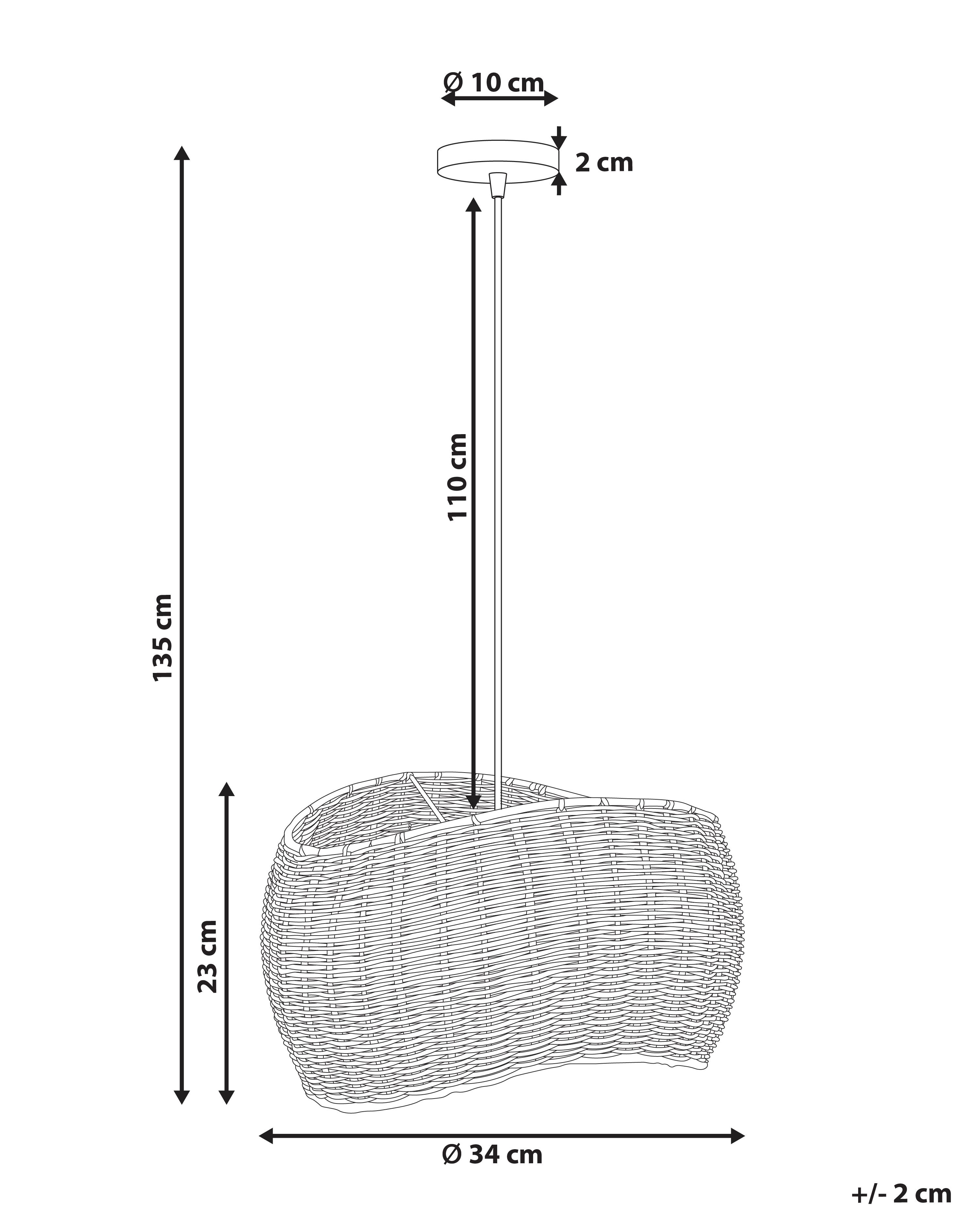 Hanglamp COAMO Rotan Natuurlijk