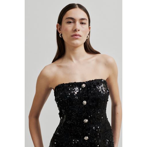Second Female Flakes Top, Black, S