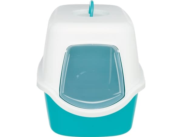 Trixie Vico kattetoilet, 40x40x56 cm, turkis/creme
