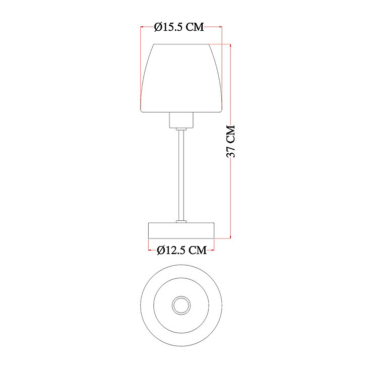 Lampe de table incandescent Kluan GoodHome E14 blanc
