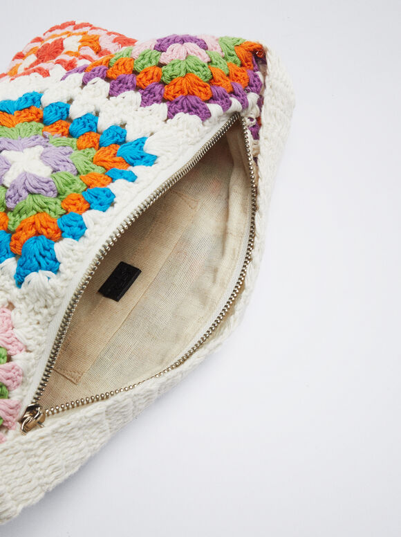 Bolsa de crochê - Cru