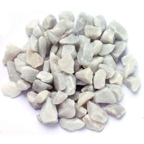 Gravier de marbre Carrare 12/18mm, blanc - 9kg