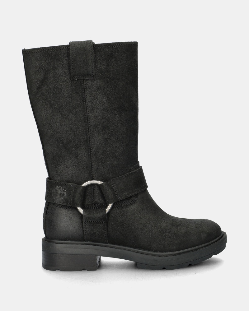 Timberland Tall Pull On Bikerboots  - zwart