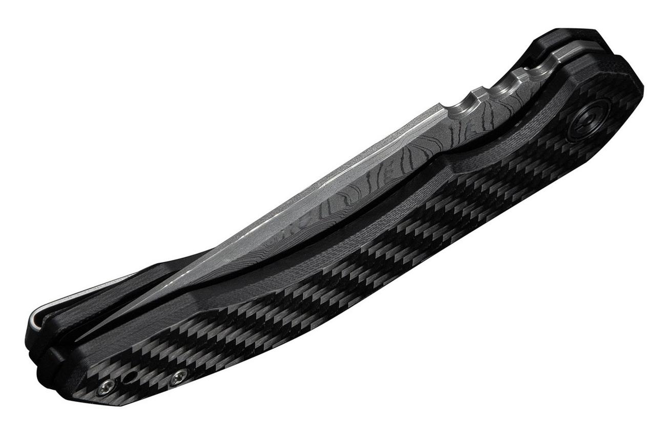 Civivi Bluetick C23050-DS2 Damascus, Carbon Fiber Overlay Black G10, Nested Liner Lock, zakmes, Bryan Montalvo design