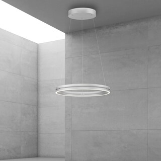 Paul Neuhaus LED Balkenpendel PURE E-LOOP 2-flg alufarbig
