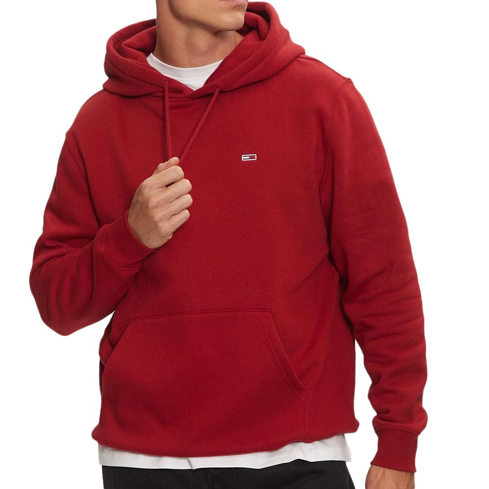 Tommy Hilfiger Sweat à Capuche Bordeaux Homme Tommy Hilfiger Flag Hoodi