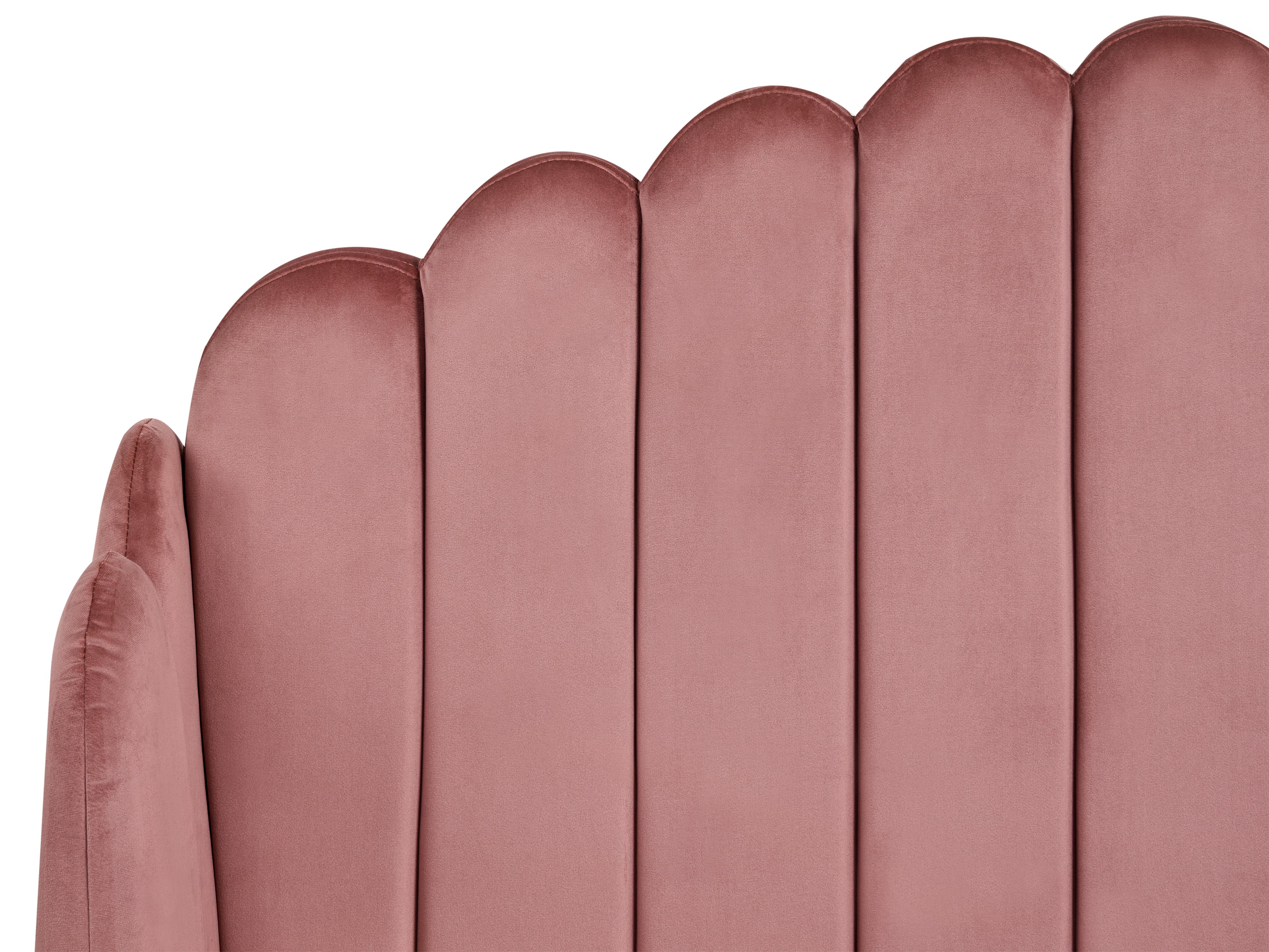 Bed Fluweel AMBILLOU 120 x 200 cm Roze