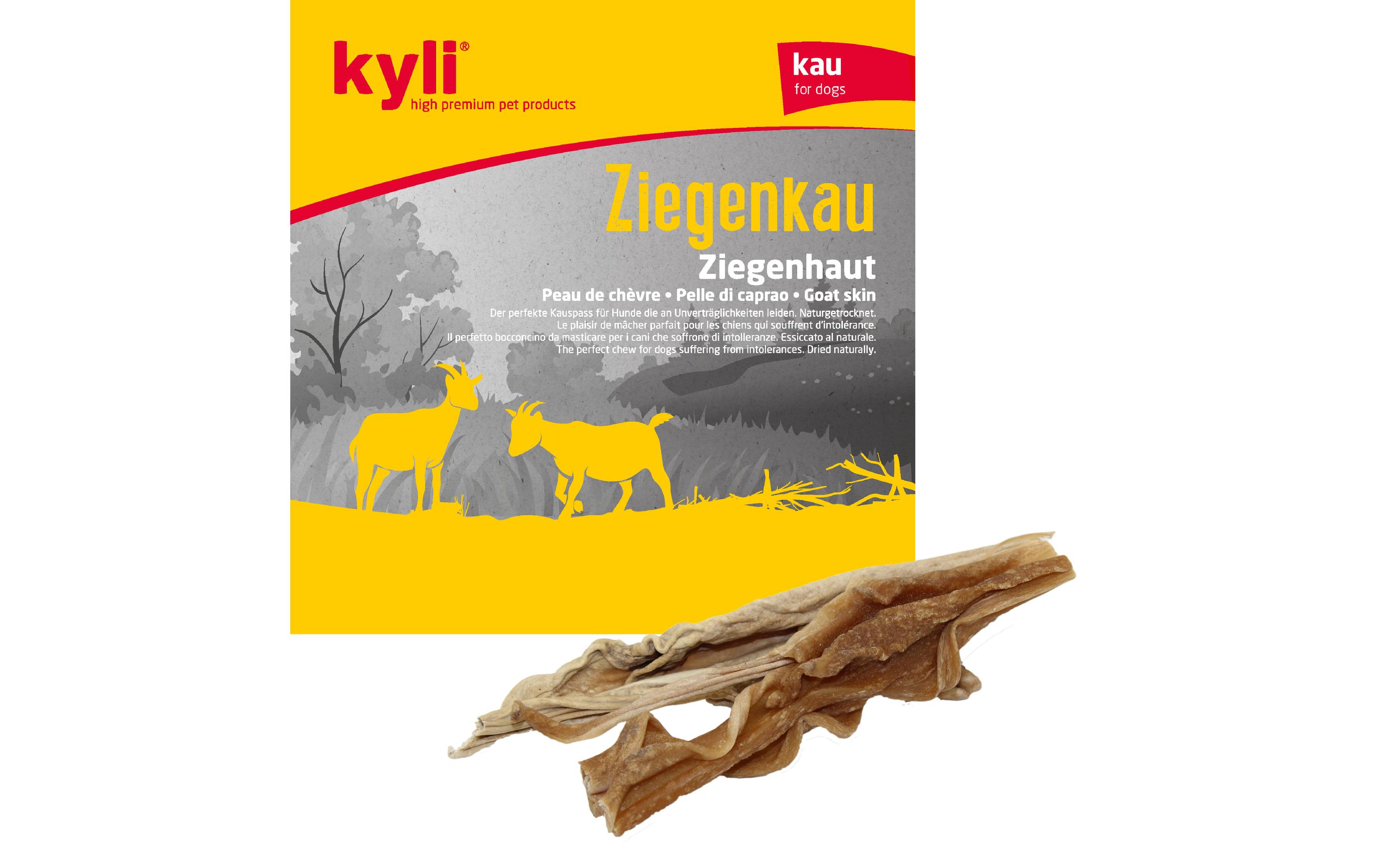Kausnack Ziegenkau ca. 15 cm, 250 gErgänzungsfuttermittel für Hunde