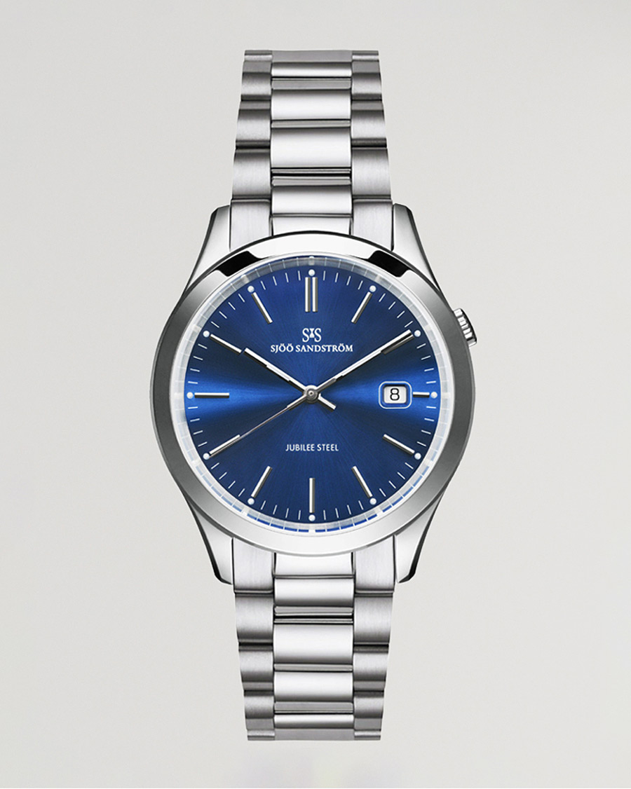 Sjöö Sandström Jubilee Steel Quartz 40mm Blue/Steel