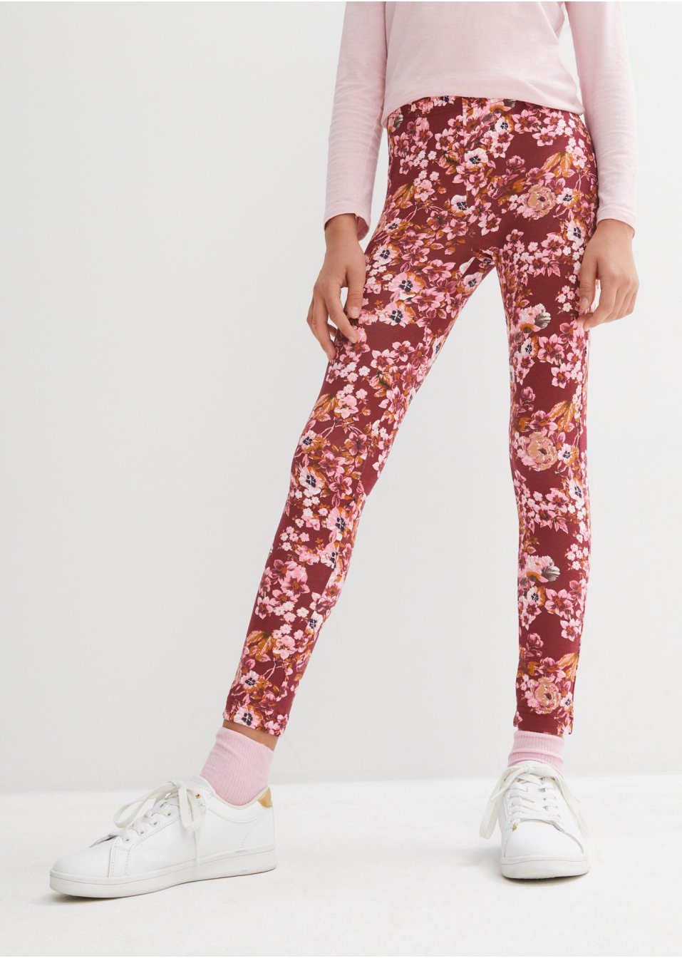 Lot de 2 leggings fille avec motif floral