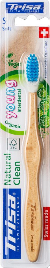 TRISA Natural Clean Holzzahnbürste<br>1 Stück, Young soft