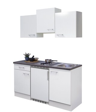 Flex-Well Küchenblock Lucca Weiß 150cm