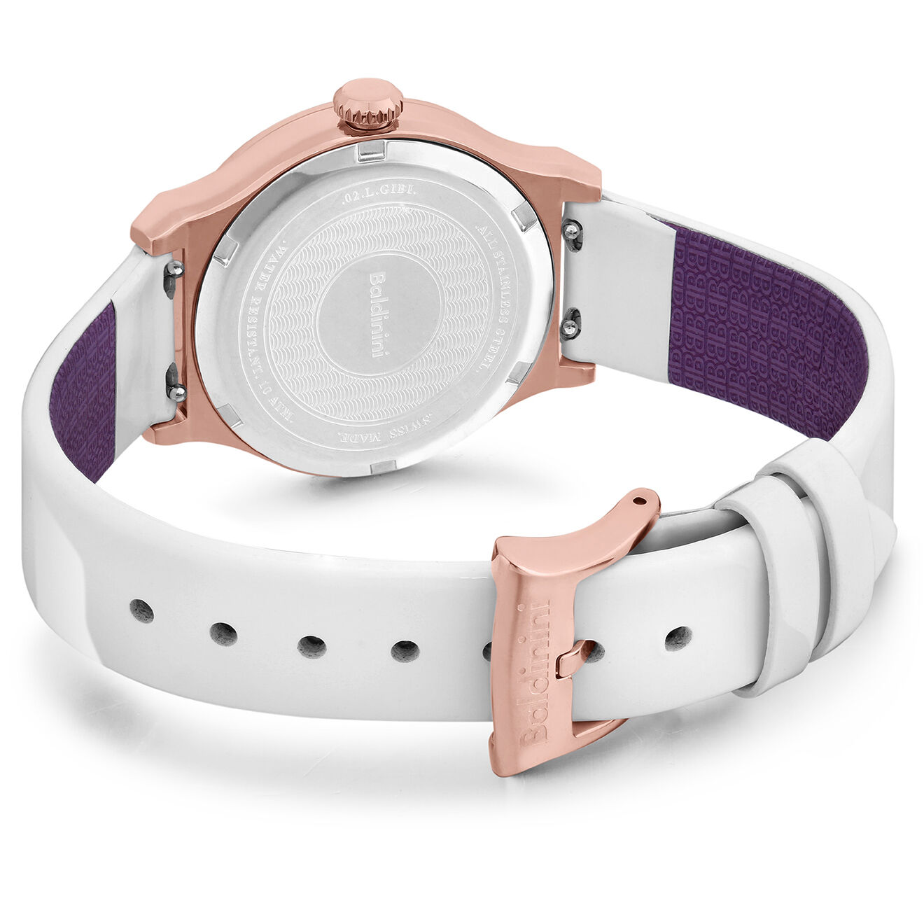 Baldinini Montre Femme en Cuir Gibi blanche