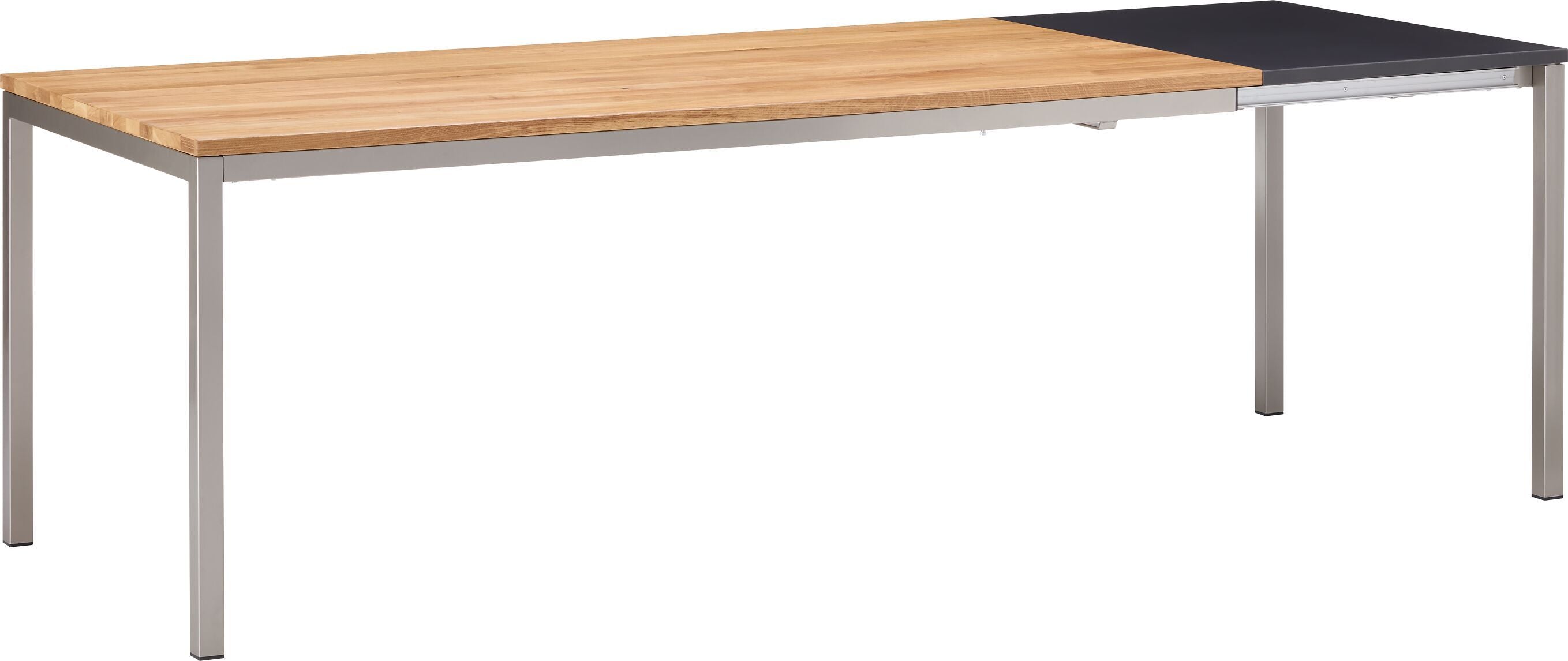 ALEXIS II Eiche n./polars - Schwarz / B: 180.0 cm x T: 90.0 cm x H: 75.0 cm