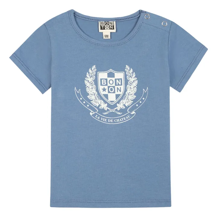 Bonton T-Shirt Tuba Coton Bio | Bleu