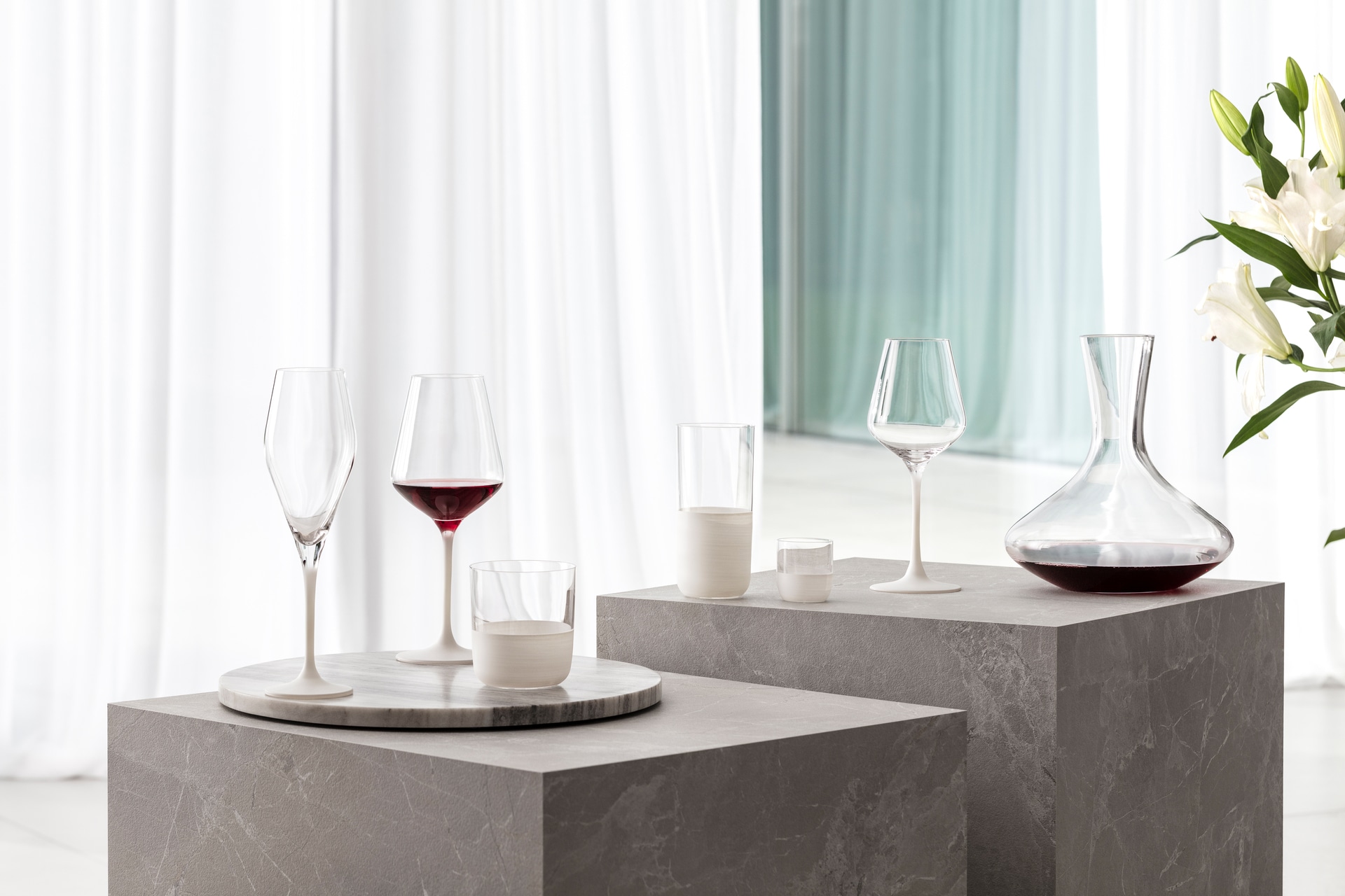 Villeroy & Boch Whiskyglas MANUFACTURE ROCK BLANC 4er Set weiß matt