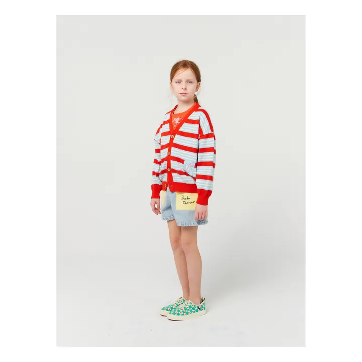 Bobo Choses Exclusivité Bobo Choses x Smallable - Cardigan Coton Bio Rayé | Bleu