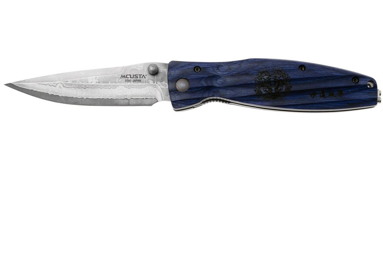 Mcusta MC-0186D Sengoku Date Masamune, blue pakkawood, herenmes