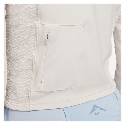 Maillot manches longues Femme Nike Dri-Fit Trail Beige