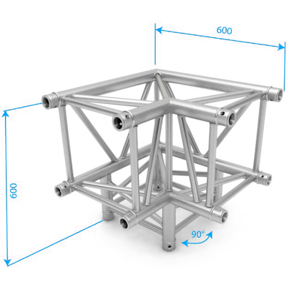 NEXT Truss NH44-L90D 3-weg vierkant trussdeel