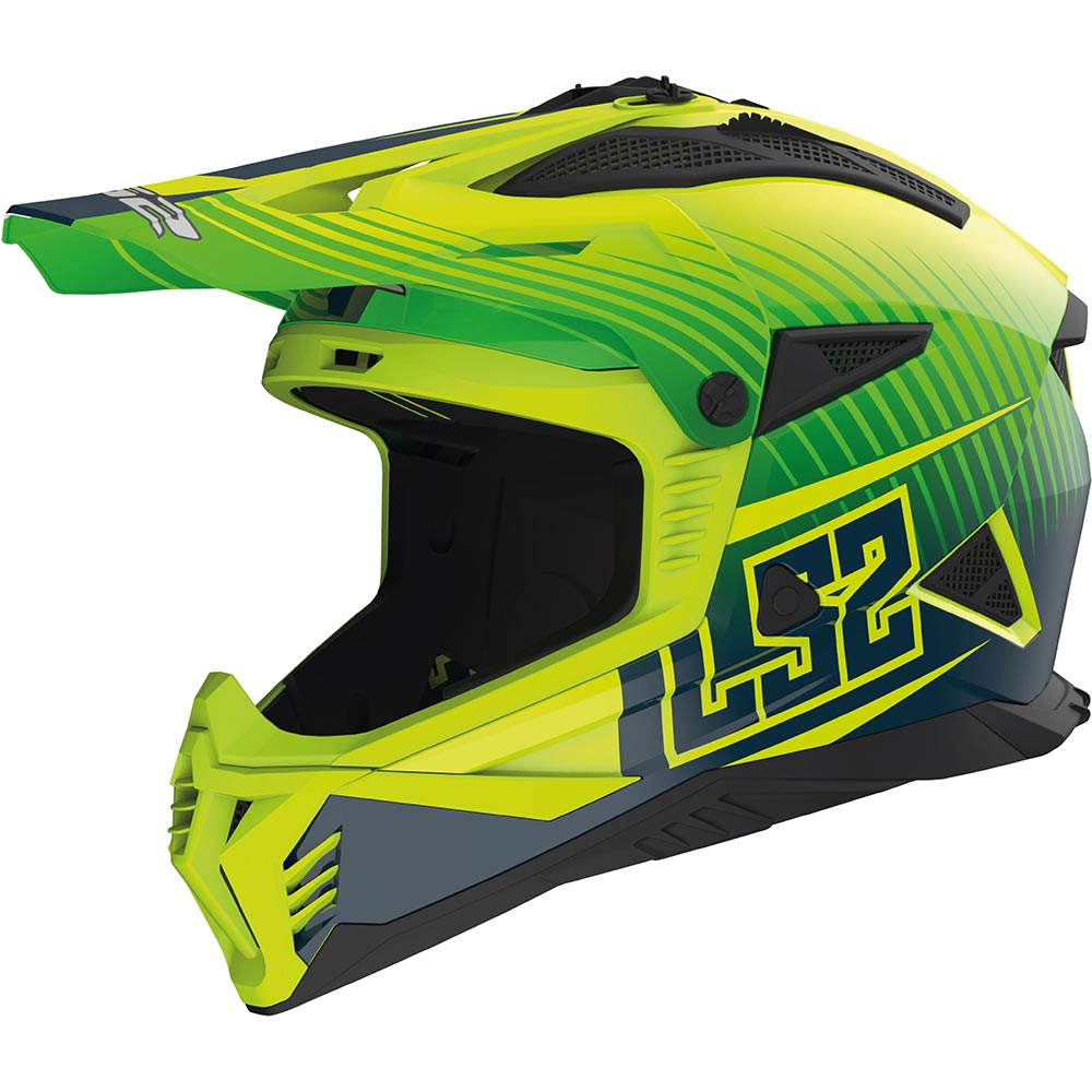 LS2 - Casque MX708 Fast II Duck Jaune fluo / Vert / Noir / Mat