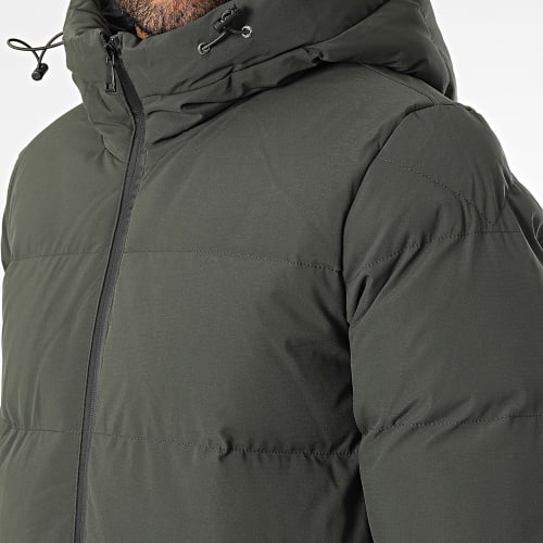 Doudoune Capuche Vert Kaki