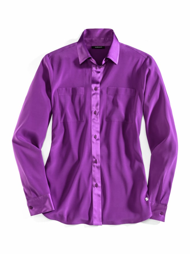Seiden-Hemdbluse Edel-Basic