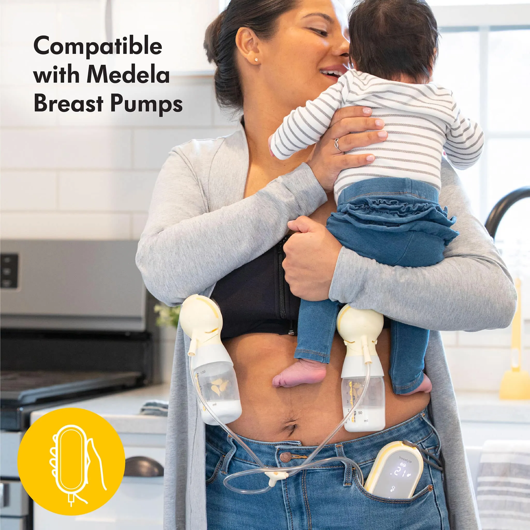 Medela Ensemble Bouteilles de Conservation pour Lait Maternel (3) - 150ml