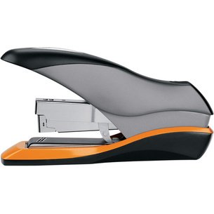 Agrafeuse socle Optima70 - 70 feuilles gris/orange - Agrafe HD 70 - Agrafage sans effort 2102359.