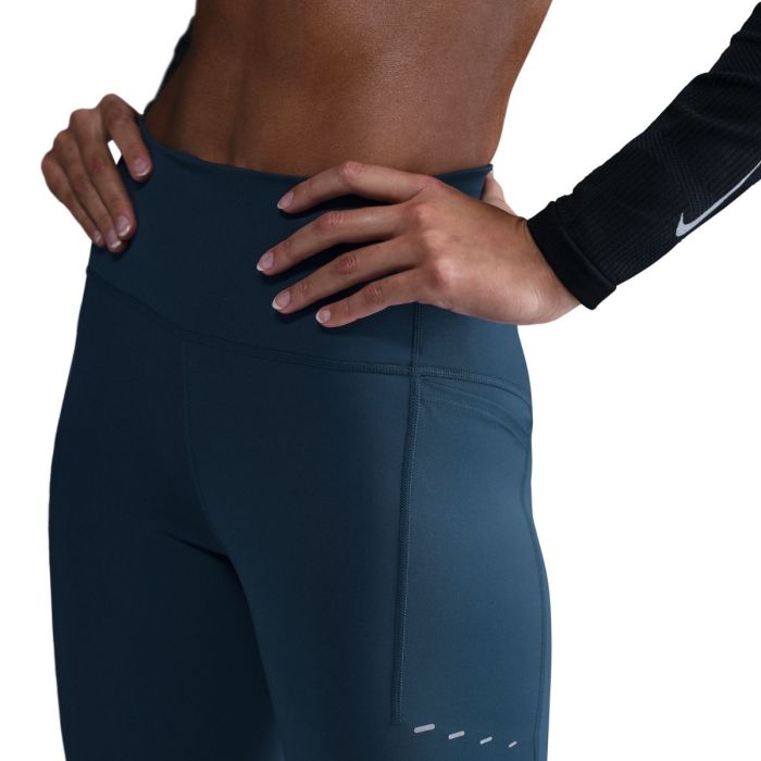 Nike Dame Lange tights Dri-Fit Swift high-Waisted Tights Blå