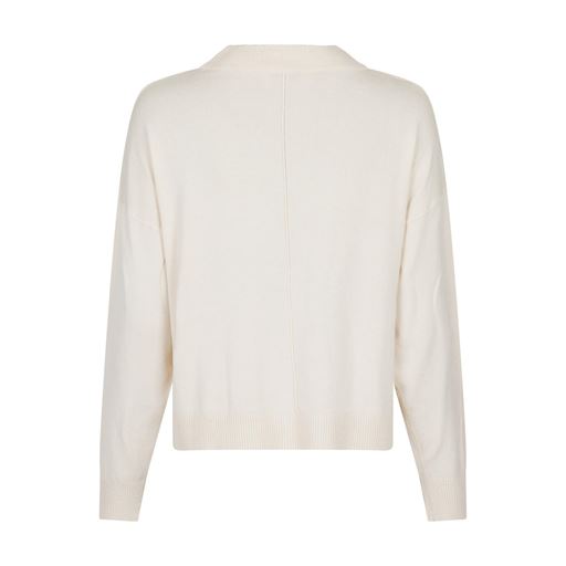 Neo Noir Binni Solid Striktrøje, Creme, 40
