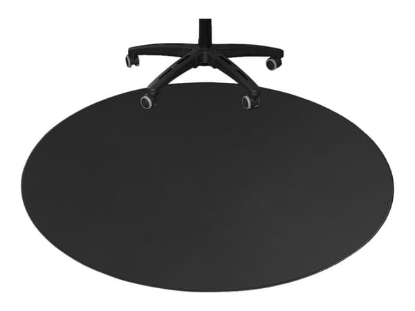 DELTACO DFP410 - Stolmatte - rund - 110 cm - sort