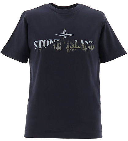 Stone Island T-Shirt - Navy Blue m. Print