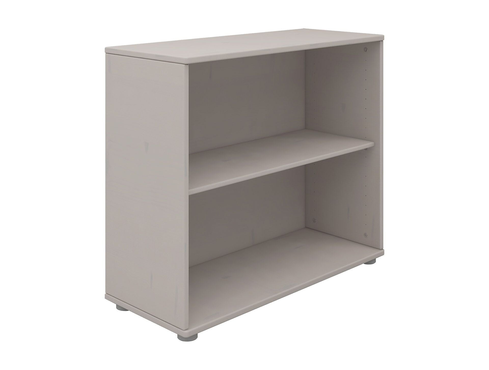CLASSIC Regal 2 Fächer grau - Grau / B: 86.0 cm x T: 35.2 cm x H: 74.5 cm