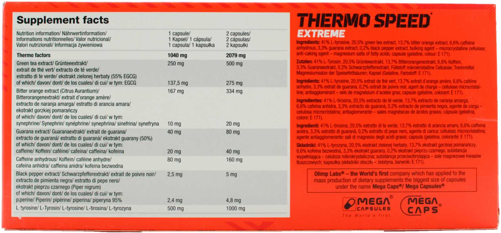 Olimp Thermo Speed ​​Extreme 120 cápsulas