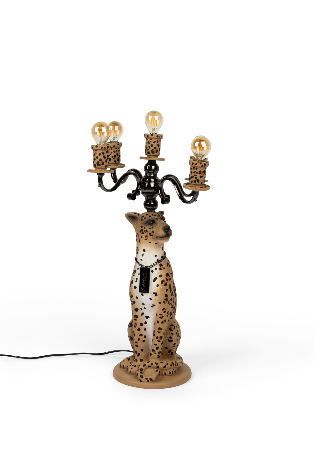 Bold Monkey vloerlamp Proudly Crowned Panther Bold Monkey Proudly Crowned Panther Vloerlamp Gestipt